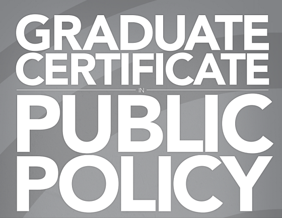 Graduate certificate in public Policy