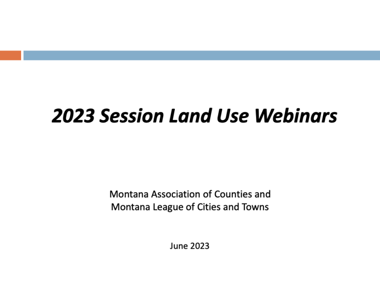 2023 Land Use Webinars